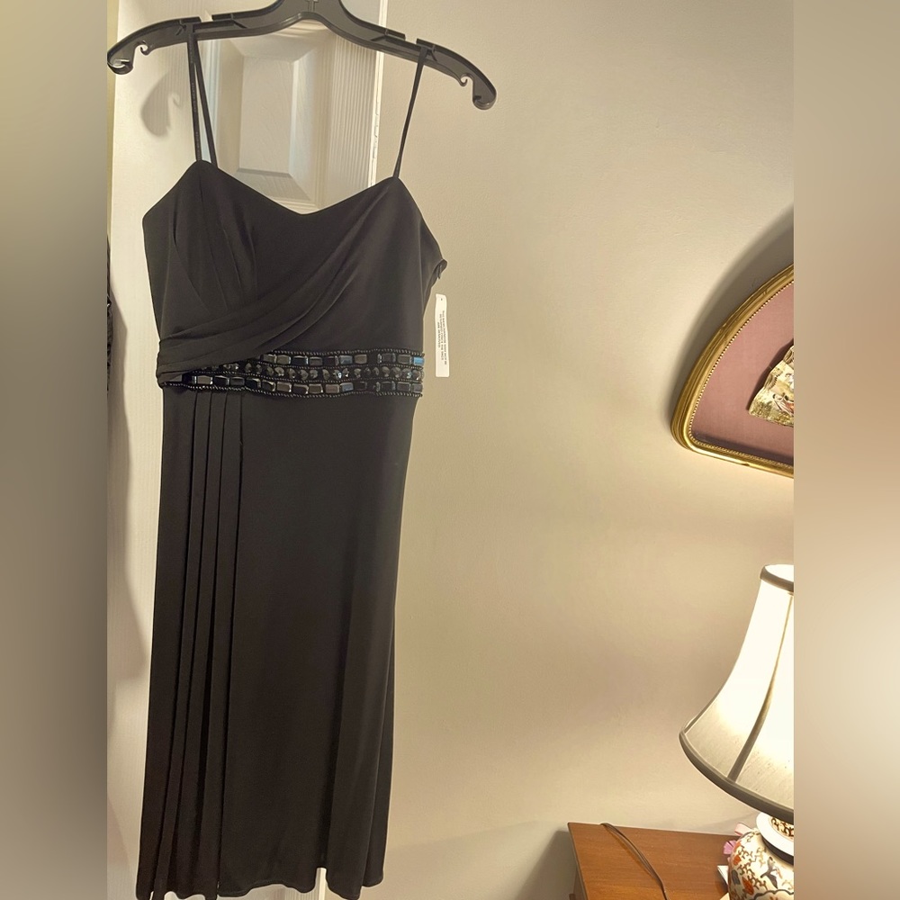 BLACK DAVID MEISTER COCKTAIL DRESS